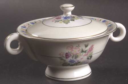 Fox Glove Sugar Bowl & Lid