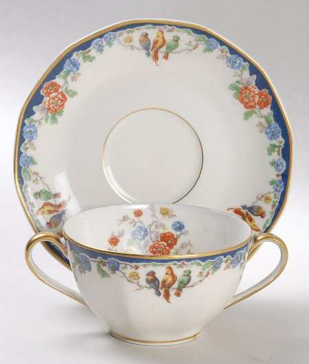 Garden of Allah Flat Bouillon Cup & Saucer