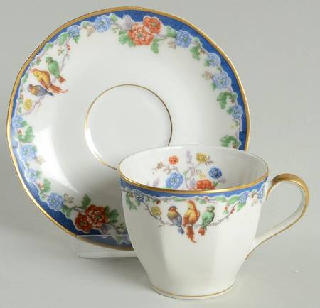 Garden of Allah Flat Demitasse Cup & Saucer Set