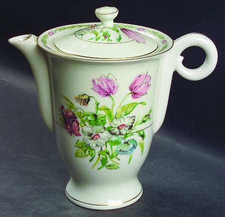 Garden Flowers Coffee Pot & Lid
