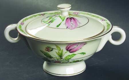 Garden Flowers Sugar Bowl & Lid