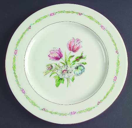 Garden Flowers Luncheon Plate