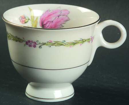 Garden Flowers Footed Demitasse Cup