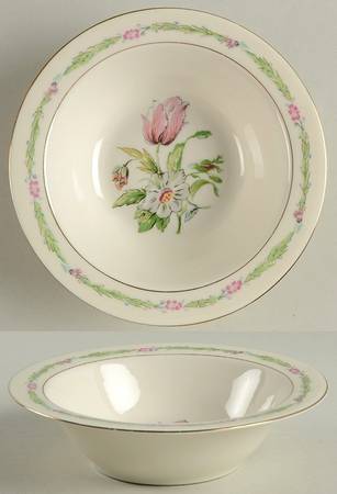 Garden Flowers Rim Cereal Bowl