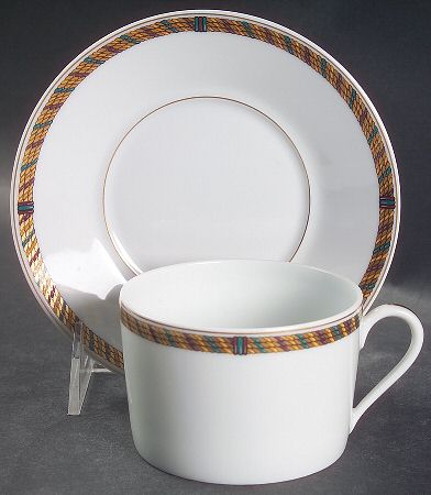 Galion Flat Cup & Saucer Set
