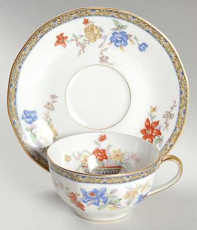 Ganga Flat Cup & Saucer Set