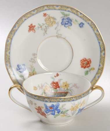 Ganga Flat Bouillon Cup & Saucer