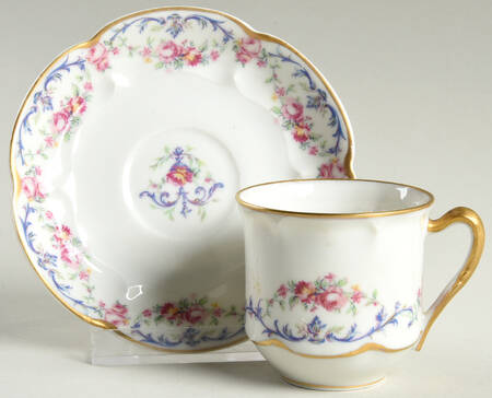 Garland Flat Demitasse Cup & Saucer Set