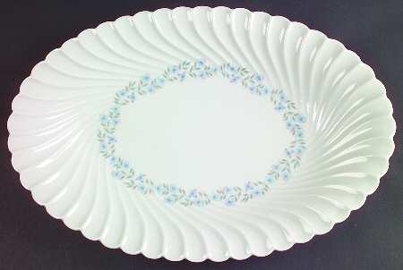 Gentiane 15" Oval Serving Platter by Haviland