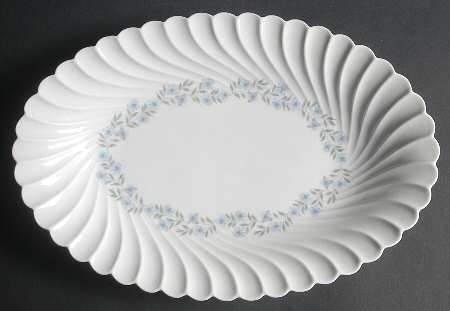 Gentiane 13" Oval Serving Platter by Haviland