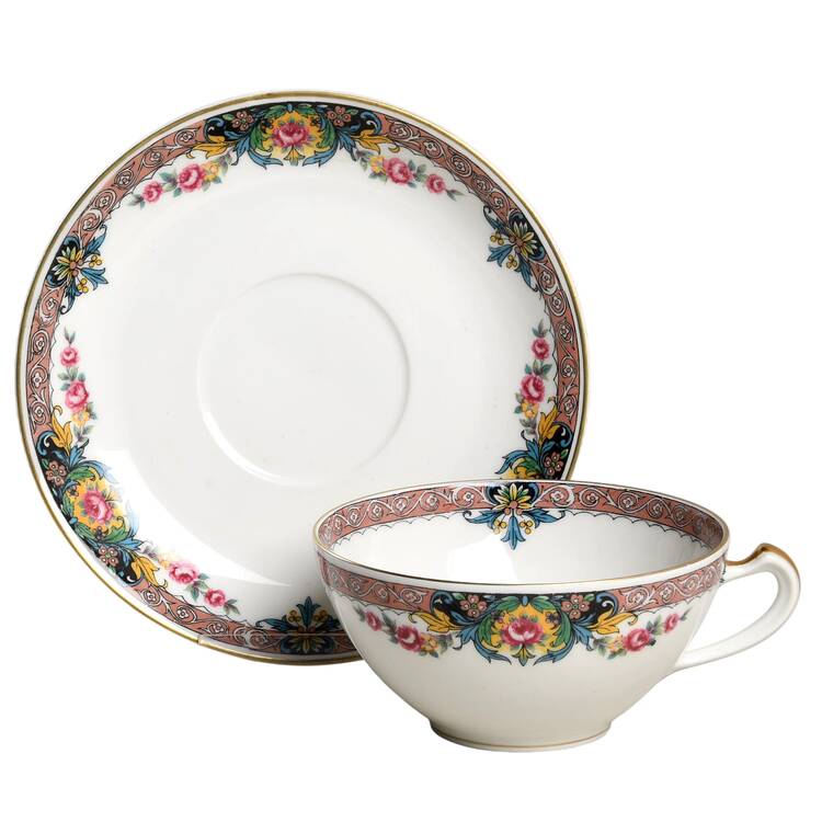 Geneva Flat Cup & Saucer Set