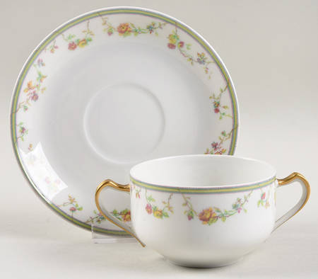 Genevieve Flat Bouillon Cup & Saucer