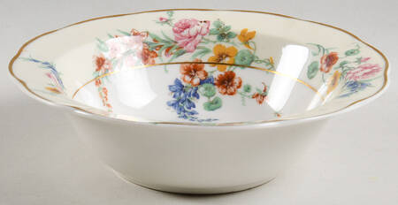 Gladiola (Cream Background) Rim Cereal Bowl by Haviland
