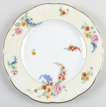 Gladiola (Cream Background) Luncheon Plate by Haviland