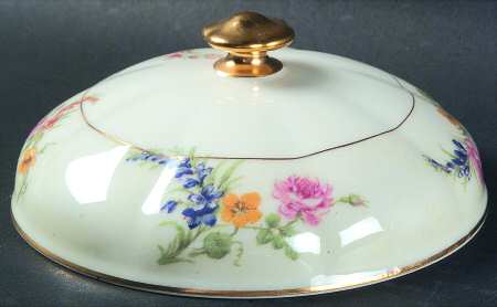 Gladiola (Cream Background) Lid for Round Butter