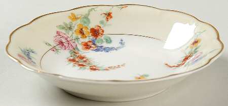 Gladiola (Cream Background) Coupe Cereal Bowl