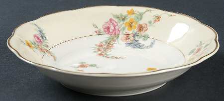 Gladiola (Cream Background) Coupe Soup Bowl by Haviland