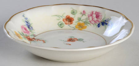Gladiola (White Background) Fruit/Dessert (Sauce) Bowl