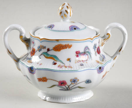 Golden Quail Mini Sugar Bowl & Lid