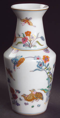 Golden Quail 7" Vase