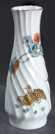 Golden Quail 7" Vase
