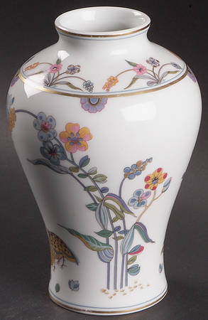Golden Quail 6" Vase