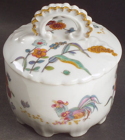 Golden Quail Round Trinket Box & Lid