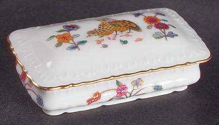 Golden Quail 4" Rectangular Box & Lid