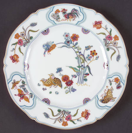 Golden Quail Luncheon Plate
