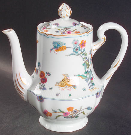 Golden Quail Coffee Pot & Lid