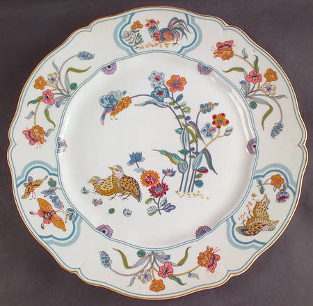 Golden Quail 12" Chop Plate (Round Platter)