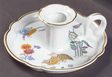 Golden Quail Handled Candleholder