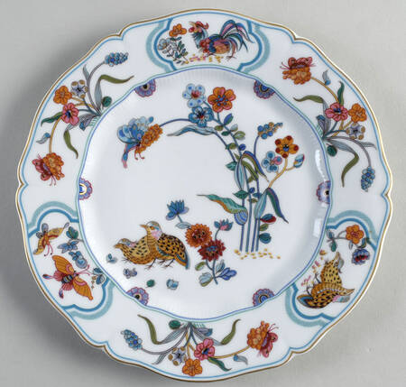 Golden Quail Dinner Plate