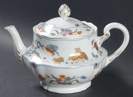 Golden Quail Teapot & Lid