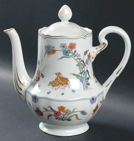 Golden Quail Coffee Pot & Lid
