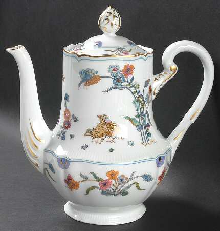Golden Quail Coffee Pot & Lid