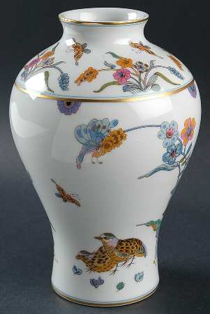 Golden Quail 9" Vase