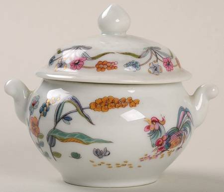 Golden Quail Mini Sugar Bowl & Lid