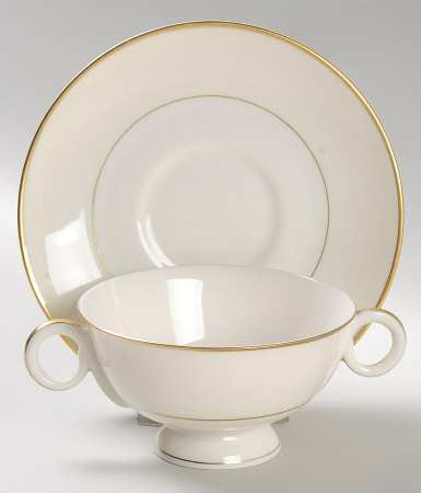 Gramercy Footed Bouillon Cup & Saucer