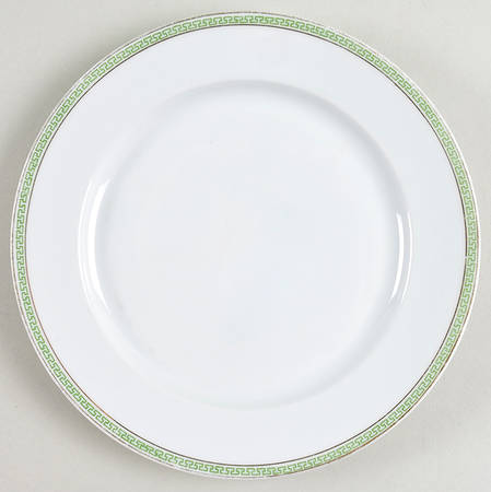 Greek Key Luncheon Plate