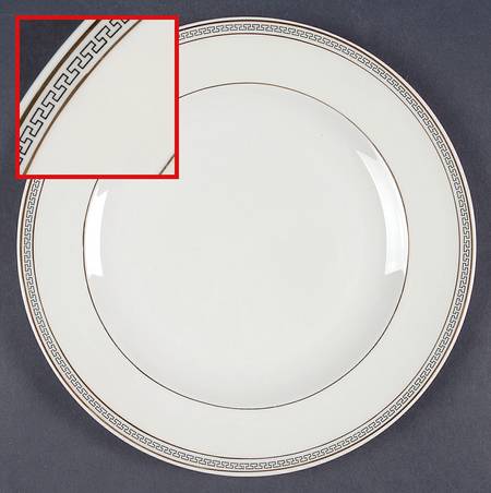 Greek Key Dinner Plate