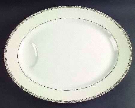 Greek Key 16" Oval Serving Platter