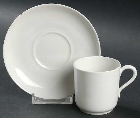 H20 Flat Demitasse Cup & Saucer Set