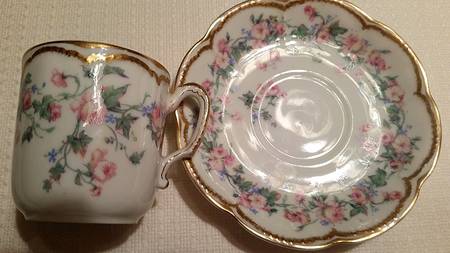 H319 Flat Demitasse Cup & Saucer Set
