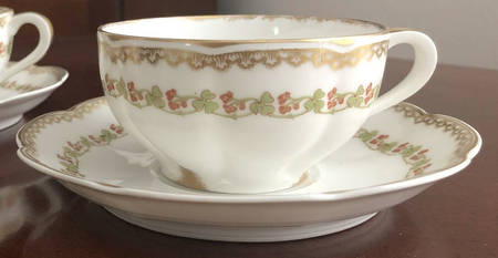 Schleiger 1100-1 Flat Cup & Saucer Set