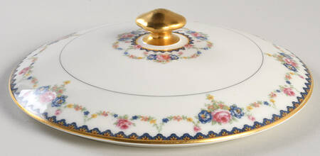 H330 (Yellow Rim, White Center) Lid for Round Vegetable