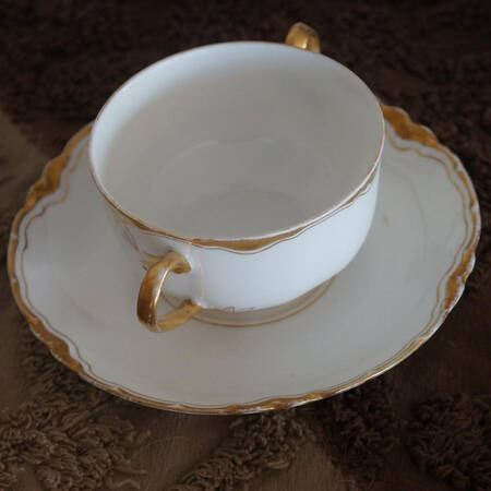 H345 Flat Bouillon Cup & Saucer