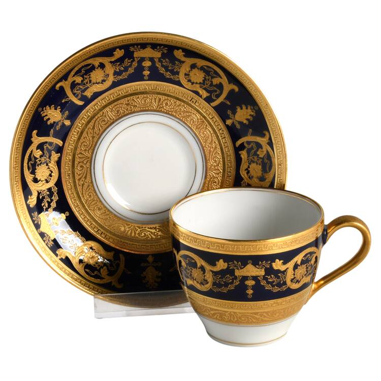 H352 Flat Demitasse Cup & Saucer Set