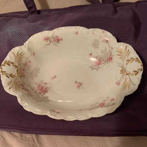 H401 9" Oval Vegetable Bowl