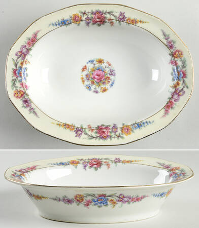 H492 9" Oval Vegetable Bowl